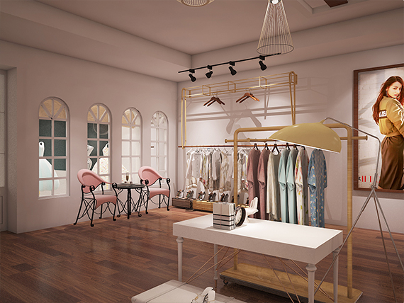 服装店利用展示架可以更好地提高销服装售量