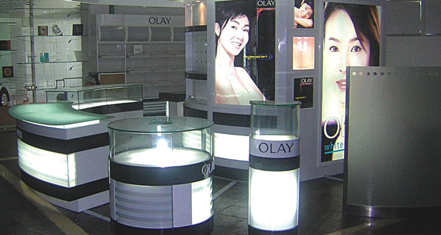 OLAY化妆品专柜定制案例