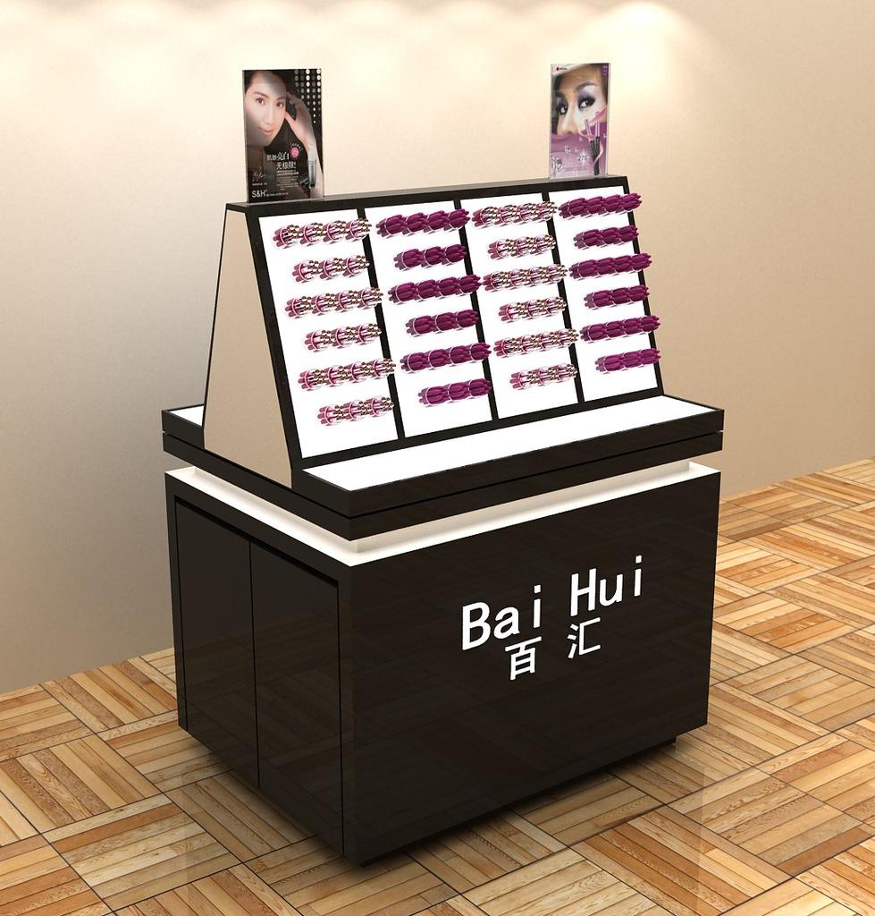 <b>华龙:化妆品展柜的作用</b>